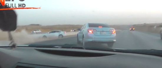 Video: Hagwalah op de snelweg loopt fout af