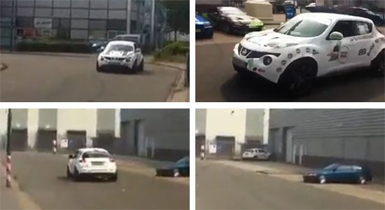 Nissan Juke R crash