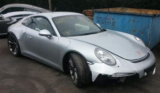 Mishandelde Porsche GT3 is mishandeld