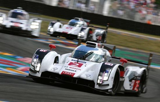 De winnende Audi op Le Mans