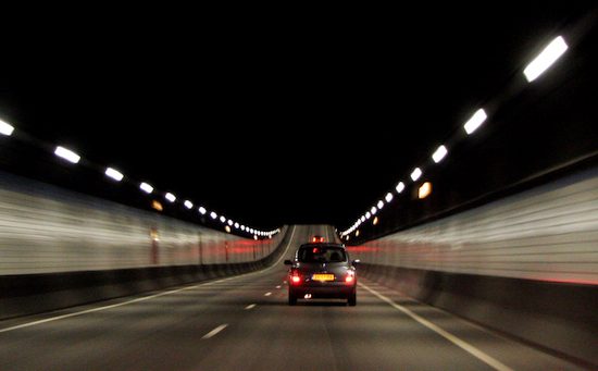 Uniek beeld: een rustige Coentunnel