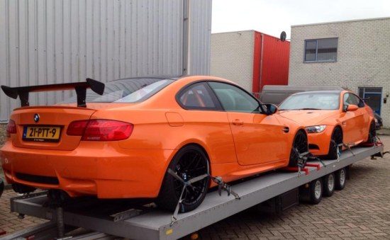 BMW M3 GTS'en in oranjestemming