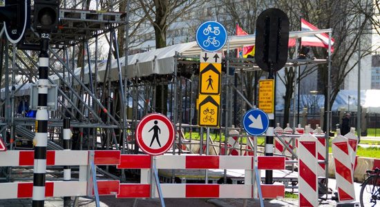 NSS wegafzetting in Den Haag