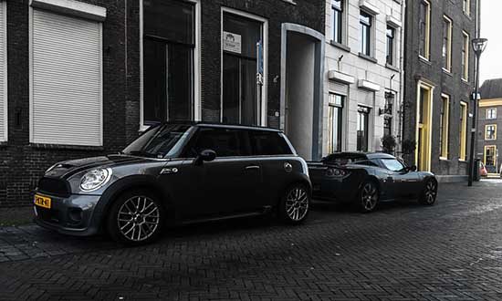Mini Cooper JCW of Tesla Roadster?