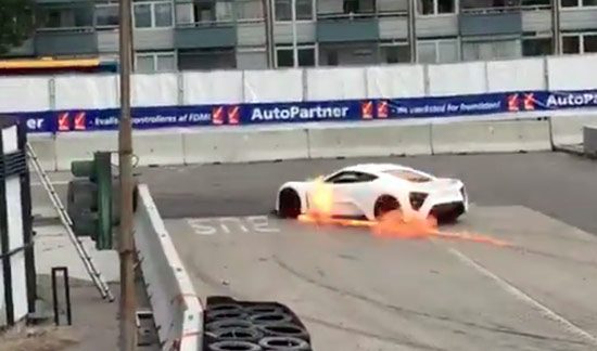 Zenvo on fire