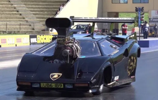 Countach Racer Video: is deze dragracer de meest gestoorde Countach ooit?