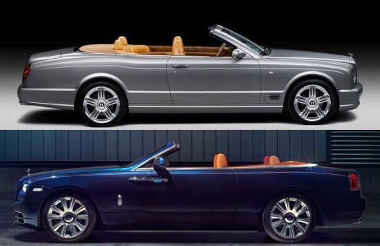 Kies maar: Rolls-Royce Dawn of Bentley Azure