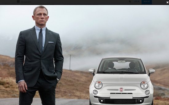 Helaas, geen achtervolging door Rome voor James Bond