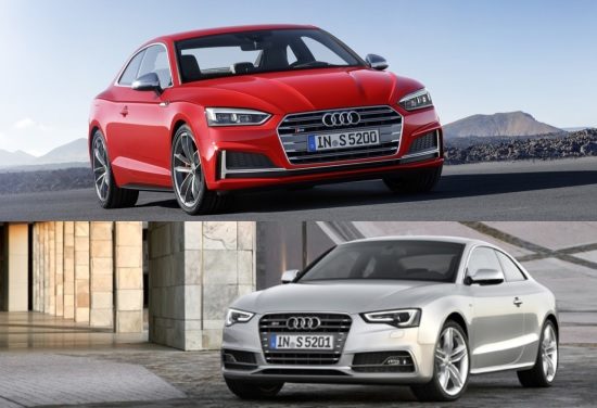 Vergelijkingen: de nieuwe Audi A5 versus de oude