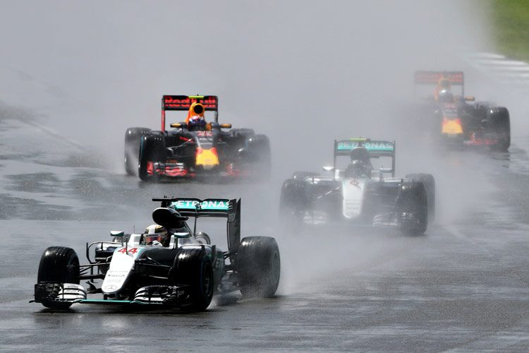 We gaan weer starten in de regen