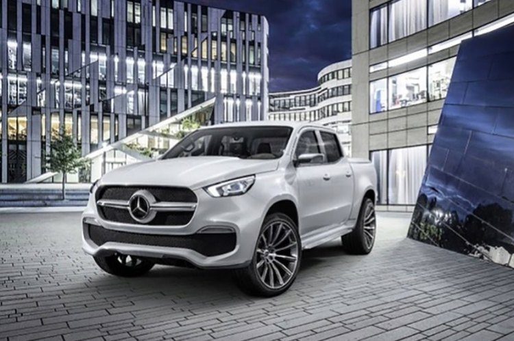 Mercedes pickup lekt het web op