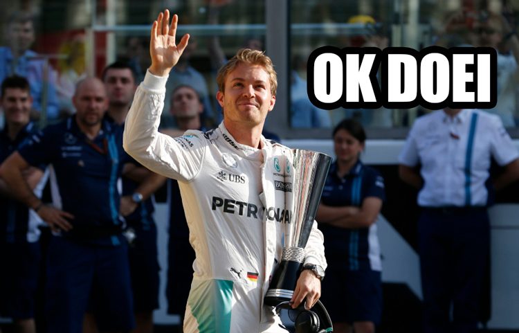 Rosberg Kapt er mee