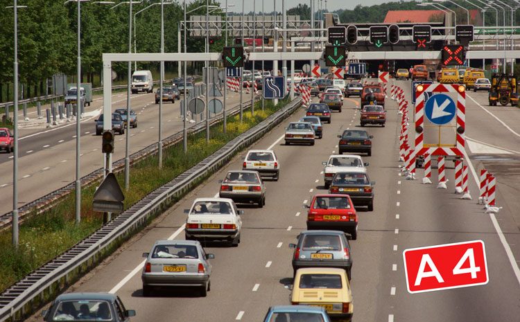 Snelweg A4 in vroegere tijden