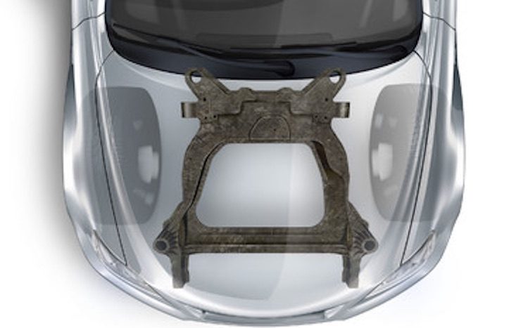 Met dit carbon frame wil Ford de nodige kilo's besparen