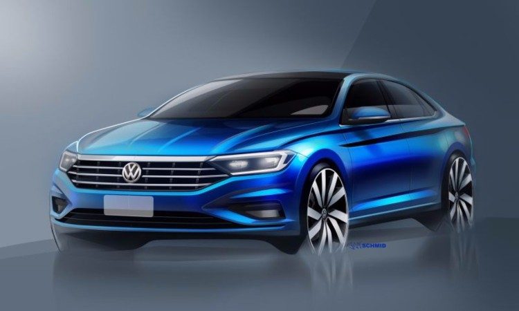 Volkswagen plaagt met Jetta-schetsen