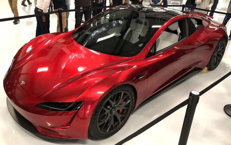 Tsla Auto Rood In het echt: de nieuwe Tesla Roadster van dichtbij