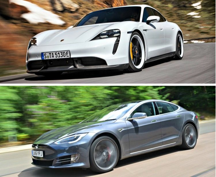 Porsche Taycan Turbo S - Tesla Model S P100D Performance '19