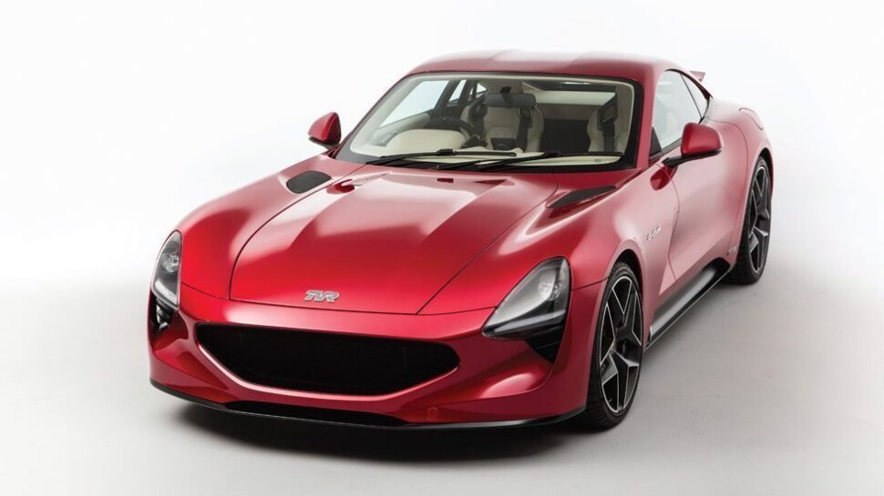 Het nieuwste model van TVR, dat momenteel om geld zit verlegen