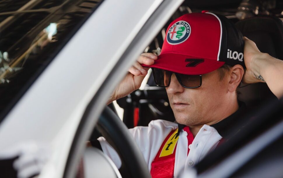 Kimi Räikkönen in de Giulia GTAm
