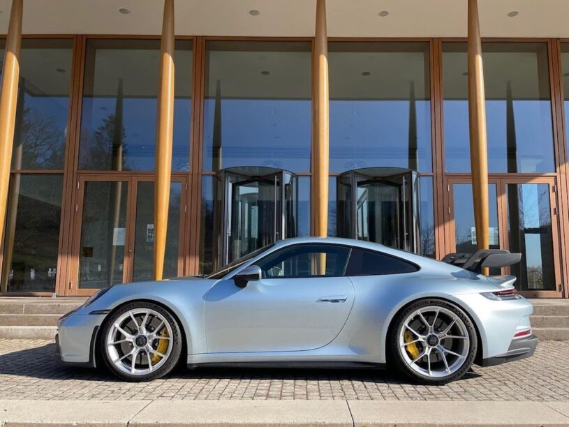 De nieuwe 992 GT3 in een PTS Lamborghini-kleur