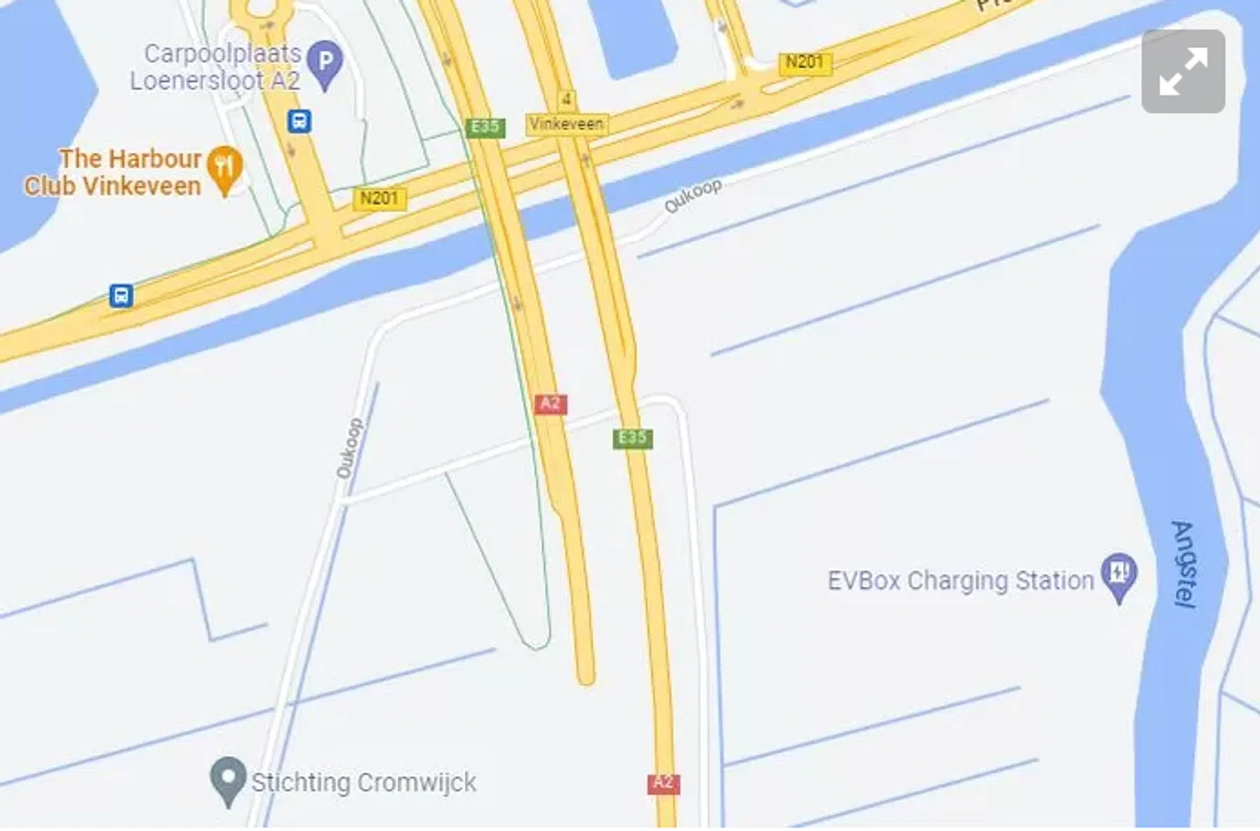 Snelweg A2 verdwenen