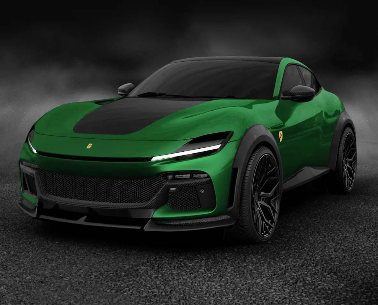 Ferrari Purosangue widebody is een lekkere dikkerd
