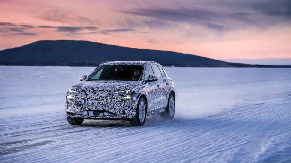 Audi Q6 e-tron laat alvast zijn gespleten koplampen zien
