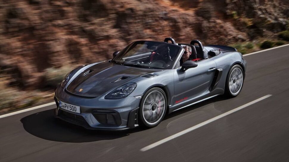Porsche 718 Spyder RS: 9.000 tpm met open dak
