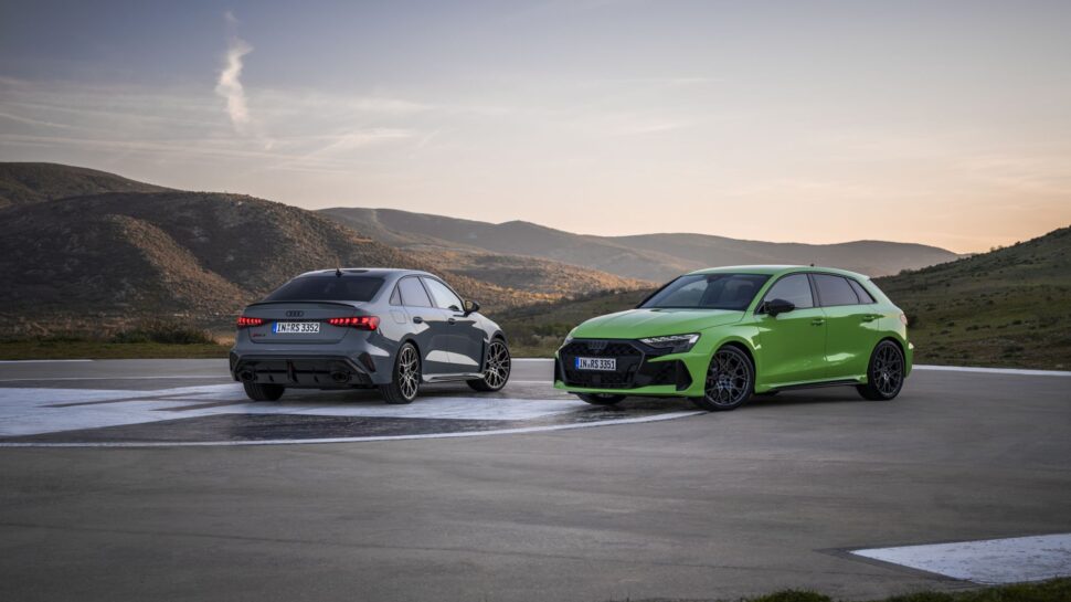 Audi RS 3 facelift test Sportback en Limousine/ sedan