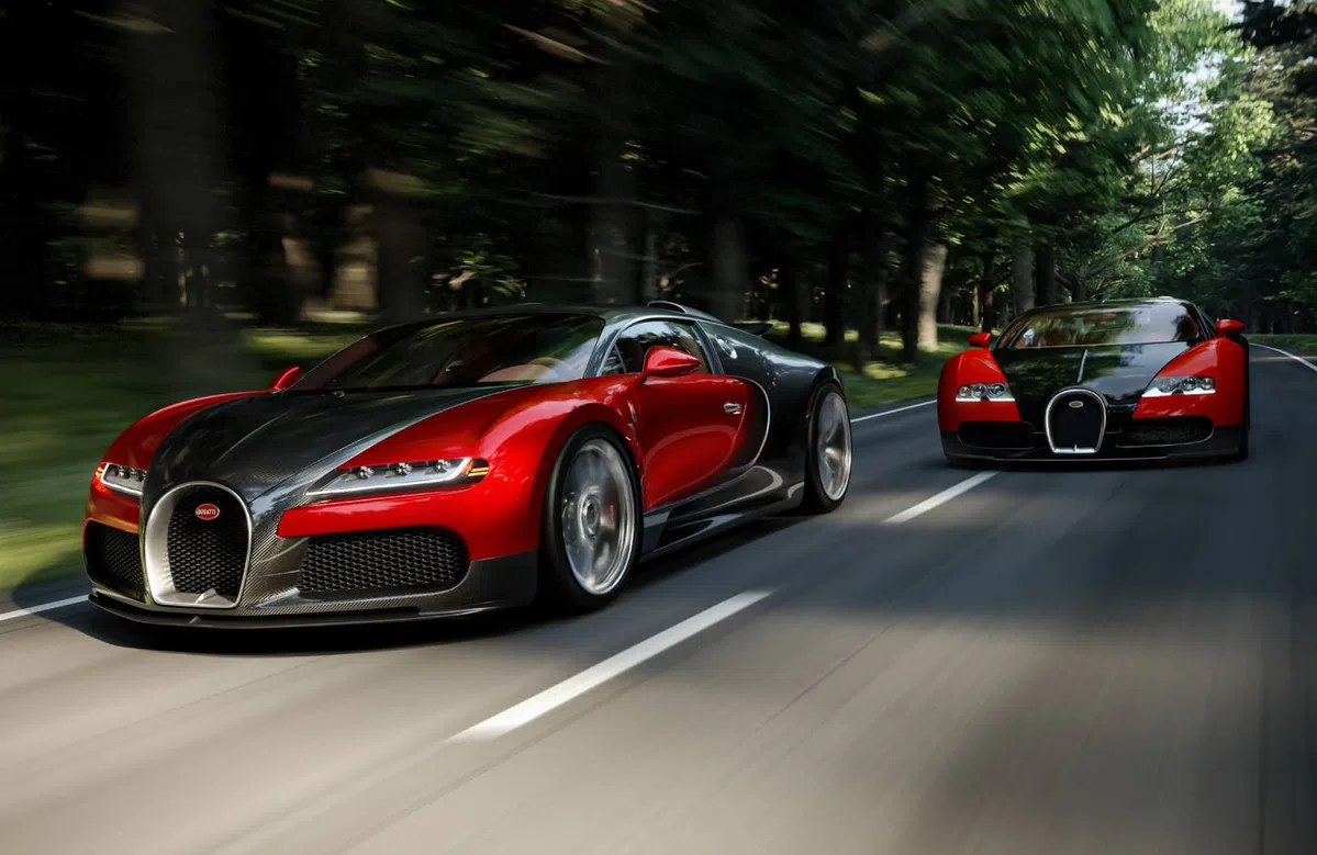 Volgende Bugatti one-off wordt een bonte mix
