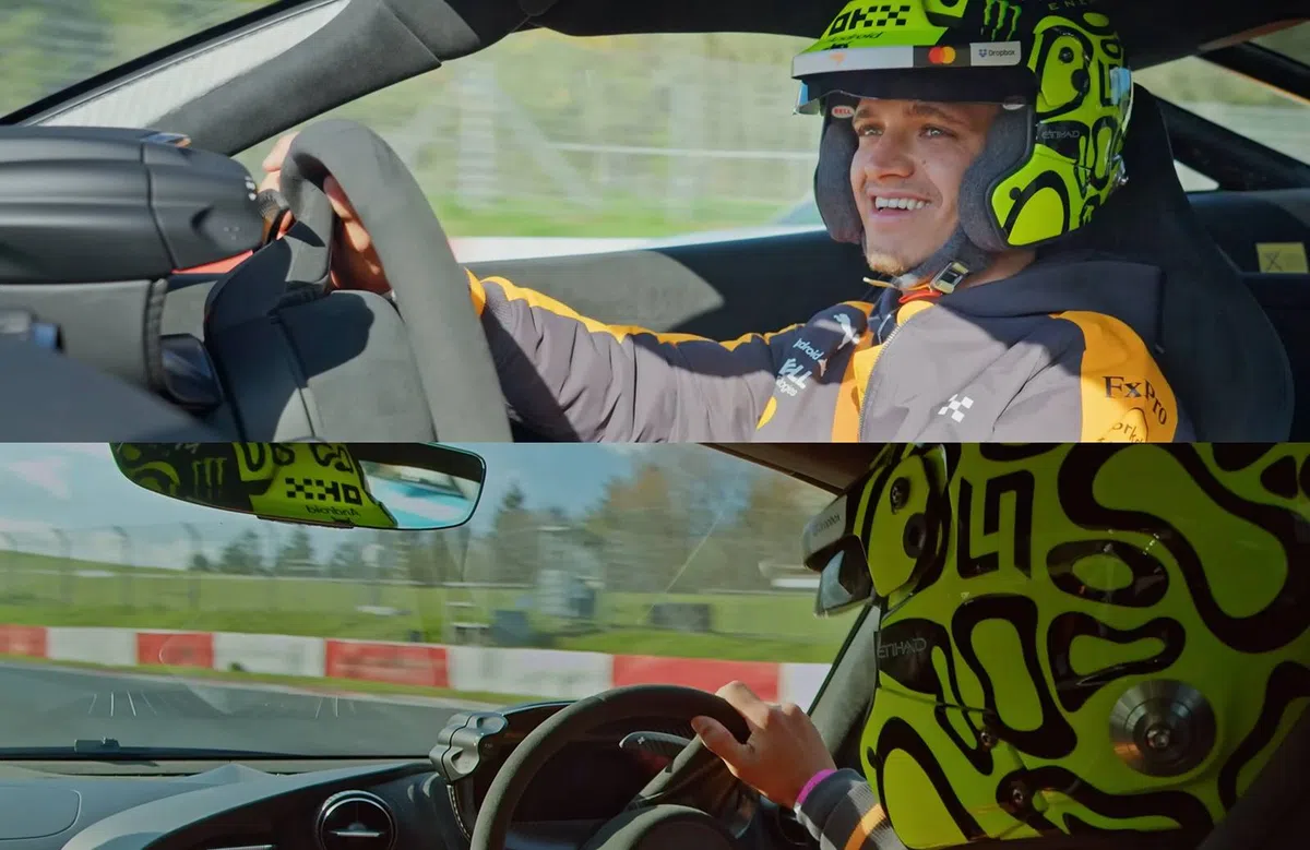 Lando Norris rijdt eerste rondje op Nordschleife tijdens Touristenfahrten!