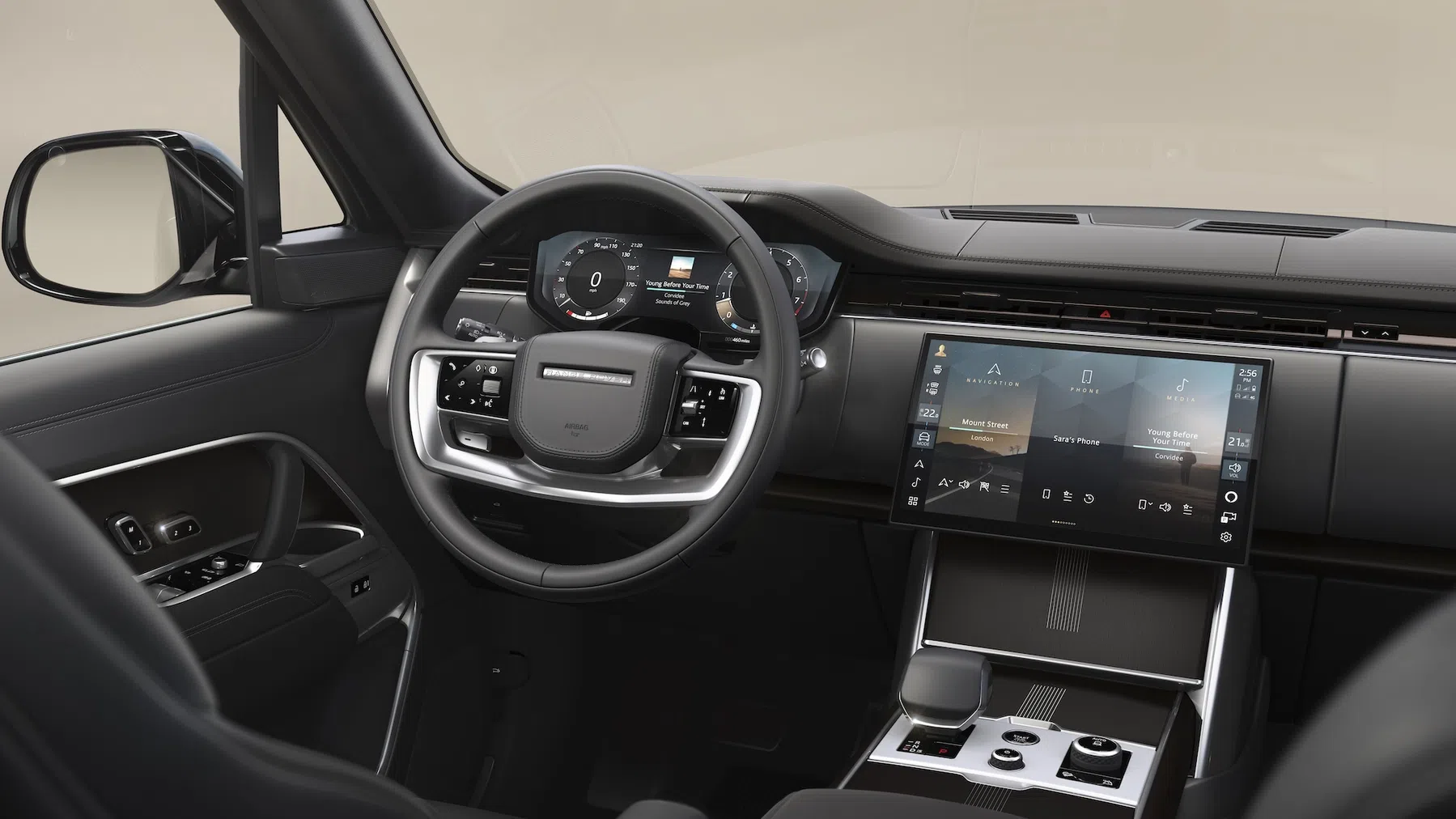 Range Rover kiest voor kleinere schermen, maar geen knoppen