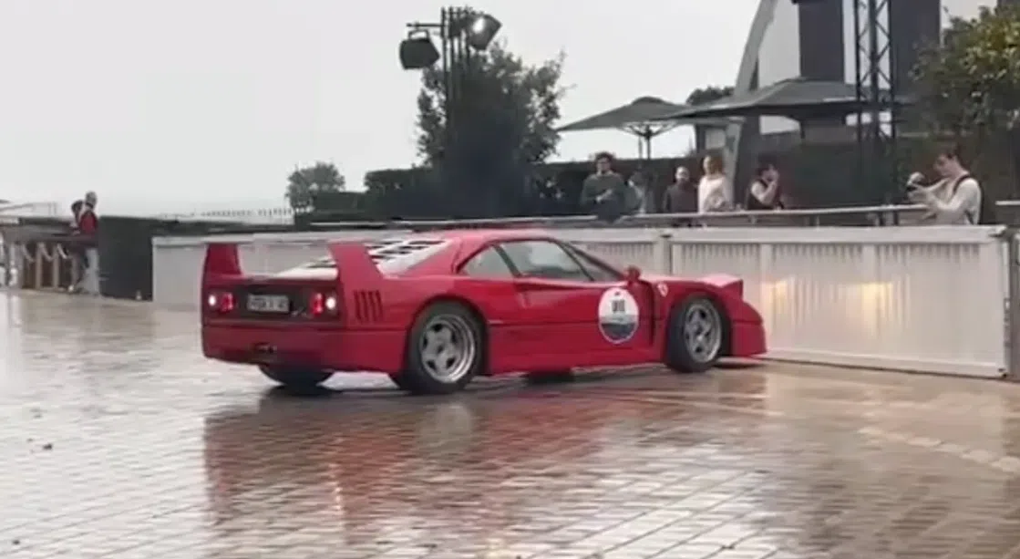Ferrari F40 verandert Knokke in driftshow, en dat wordt niet gewaardeerd
